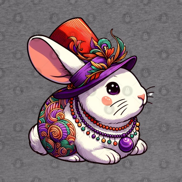 Mardi Gras Rabbit by Japanese Fever